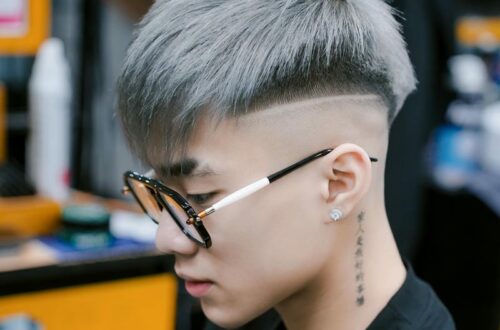 ảnh layer bung nam nhuộm bạch kim