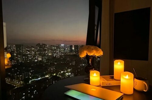 ảnh thành phố về đêm buồn
