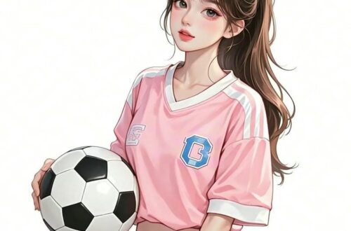 avatar bóng đá cute nữ