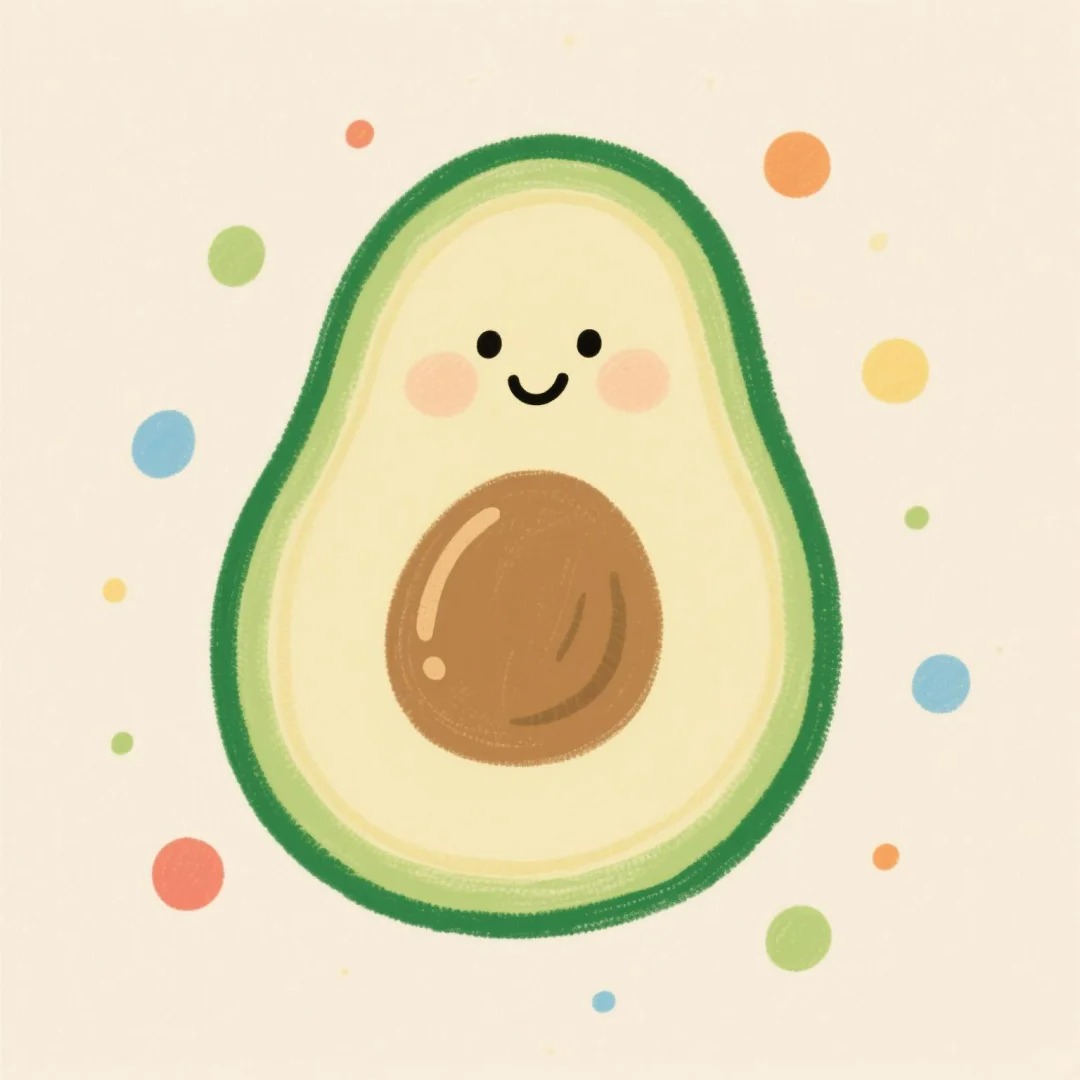 avatar quả bơ cute nhất