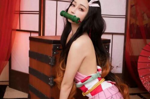 cosplay nezuko mông to
