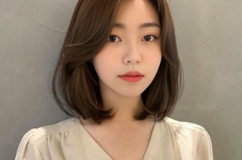 tóc mullet nữ mặt tròn ngắn