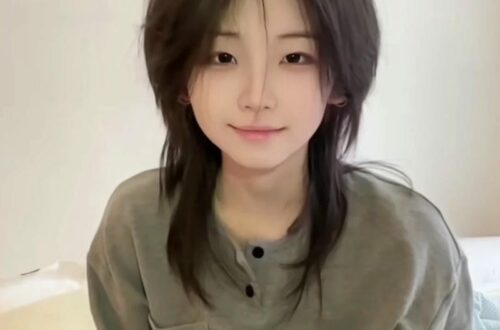 tóc tomboy mullet layer nữ mặt tròn