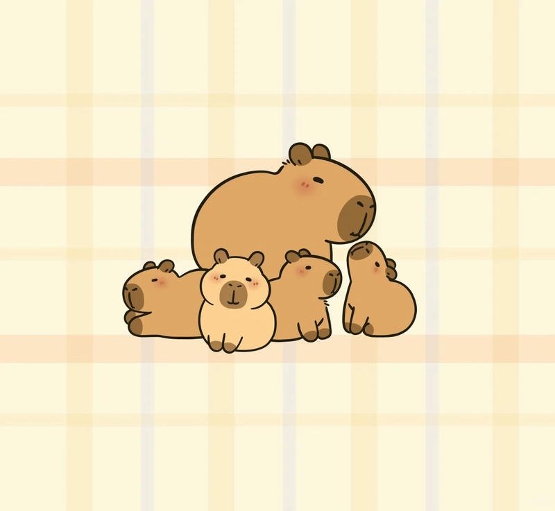 ảnh capybara cute anime