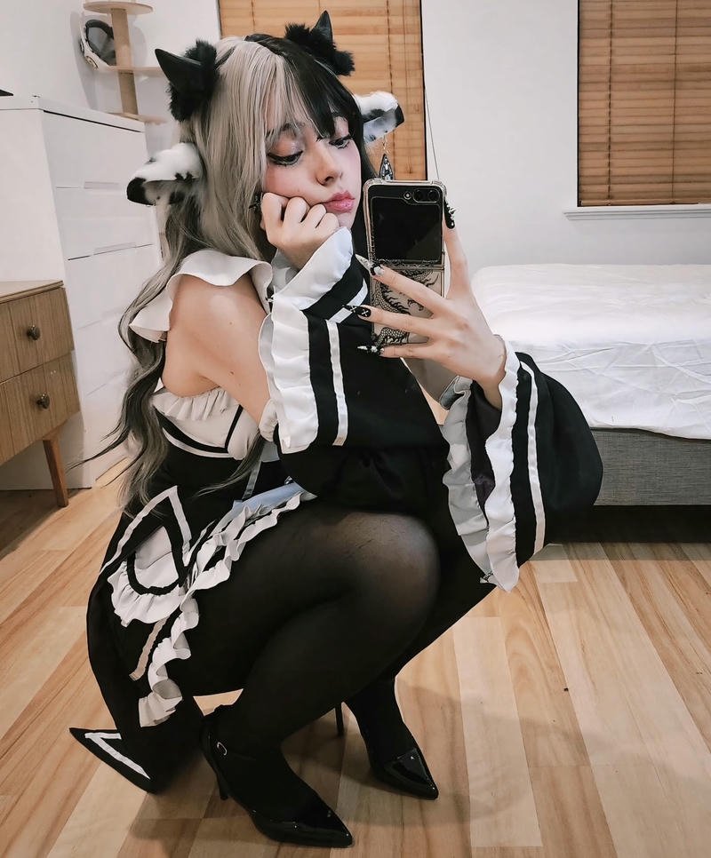 ảnh cosplay bò sữa đáng yêu