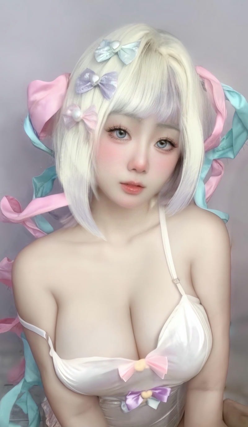 ảnh cosplay châu á khoe vú