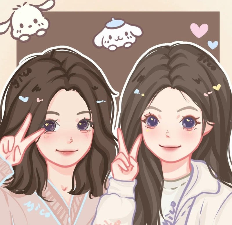 avatar bạn thân đôi