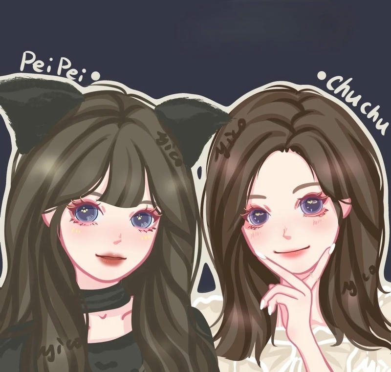 avatar bạn thân nữ cute