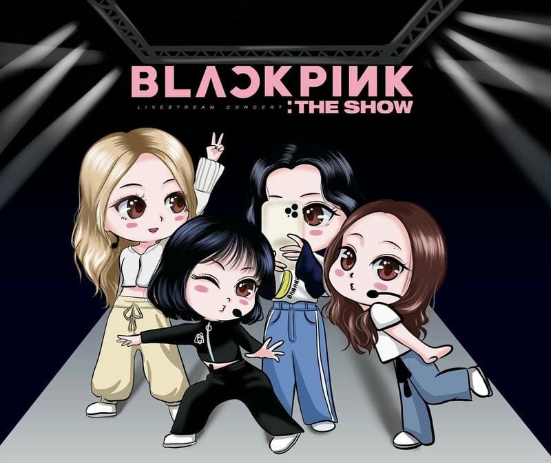 avatar black pink chibi