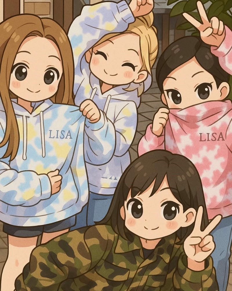 avatar black pink hoạt hình