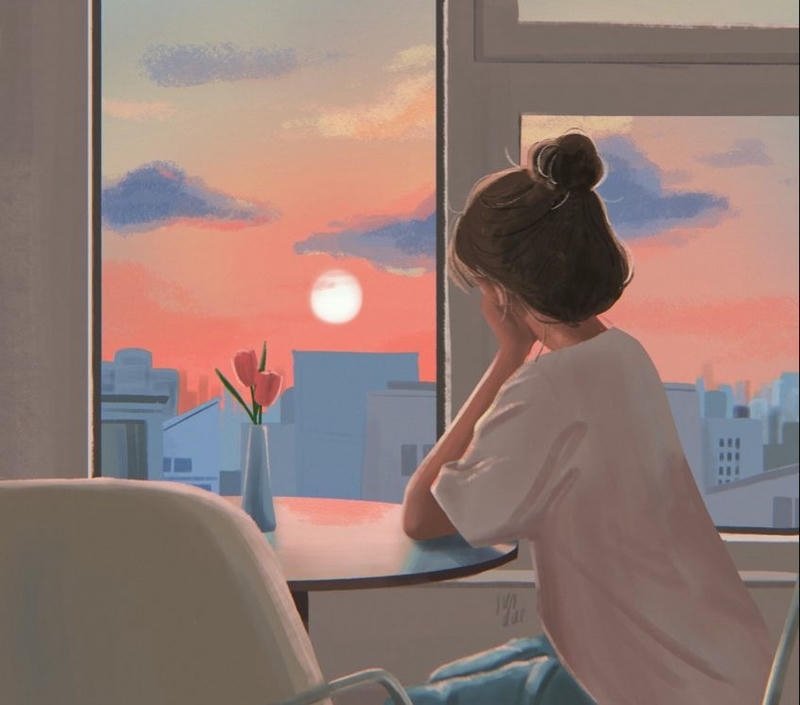 avatar chill bầu trời
