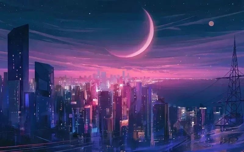 avatar chill dưới trăng