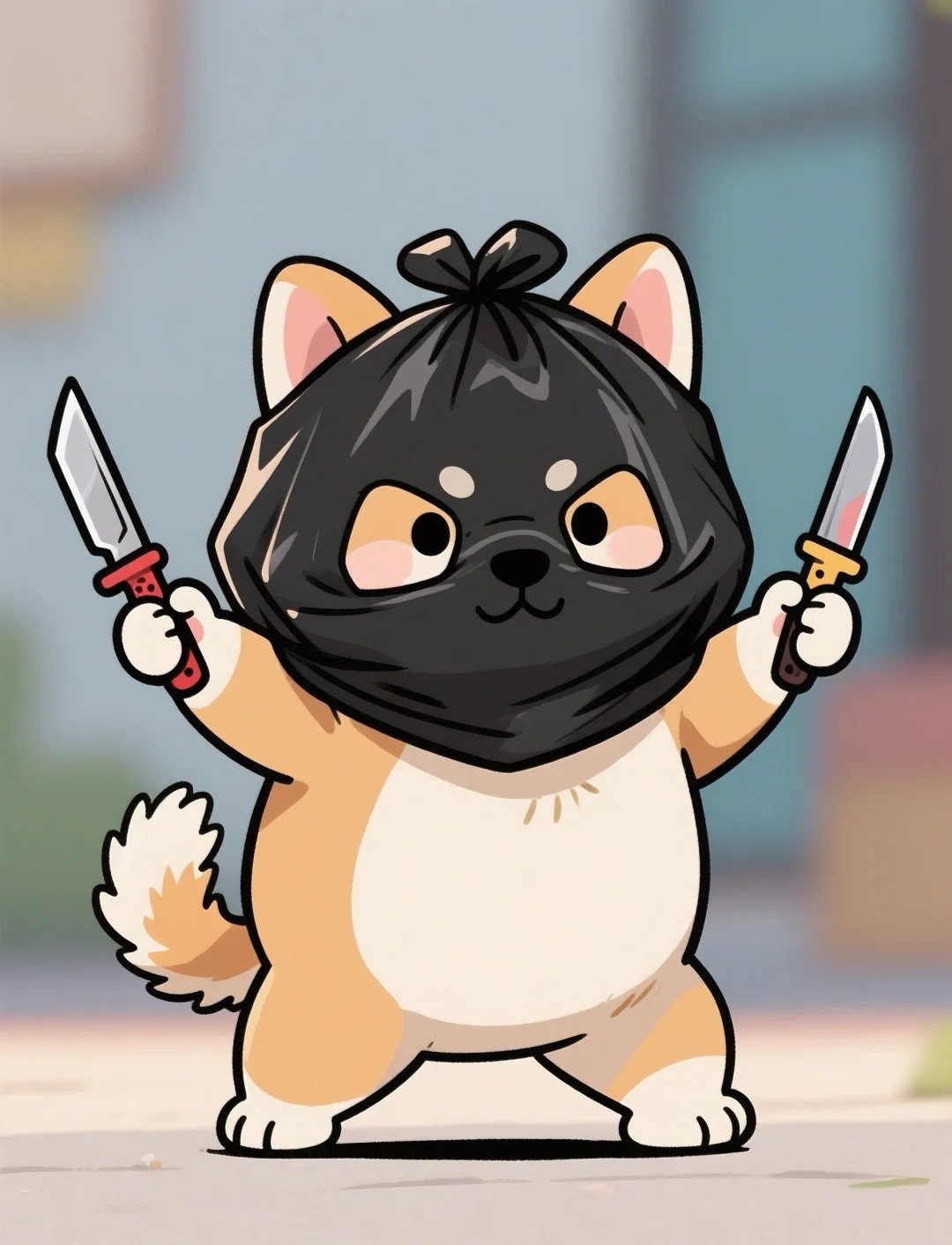 avatar chó shiba ngầu