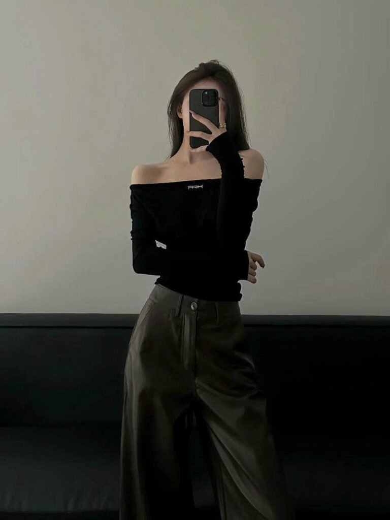 avatar nữ ngầu che mặt tóc dài siêu đẹp