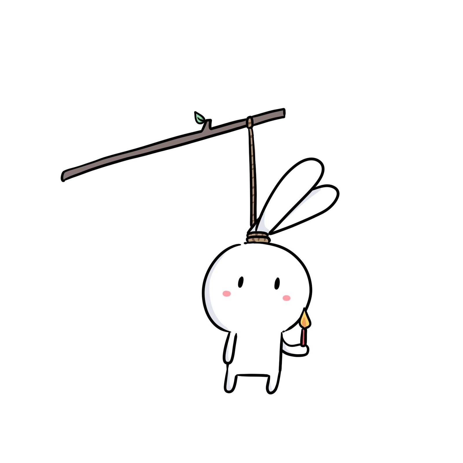 avatar thỏ 7 màu cheo cổ