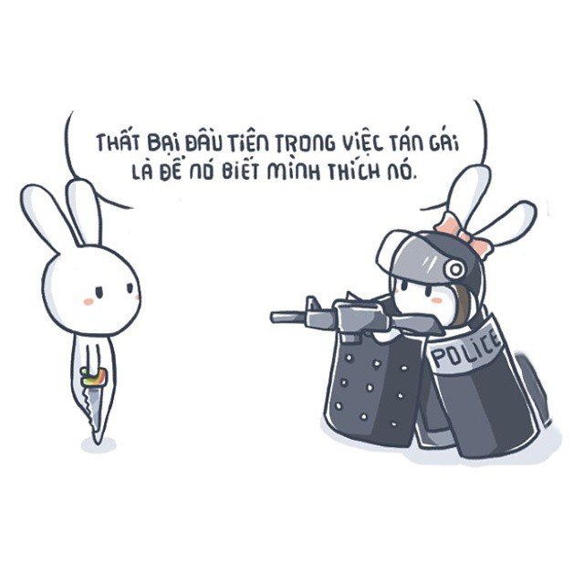 avatar thỏ 7 màu chiến đấu