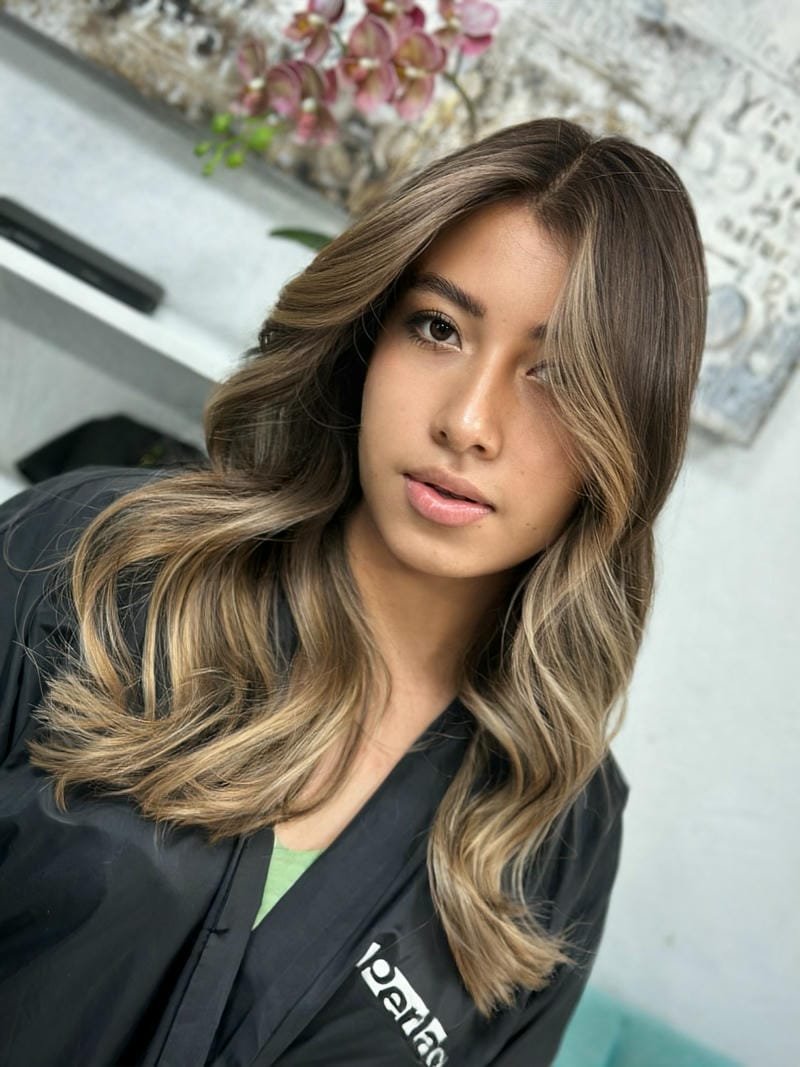 backcomb balayage