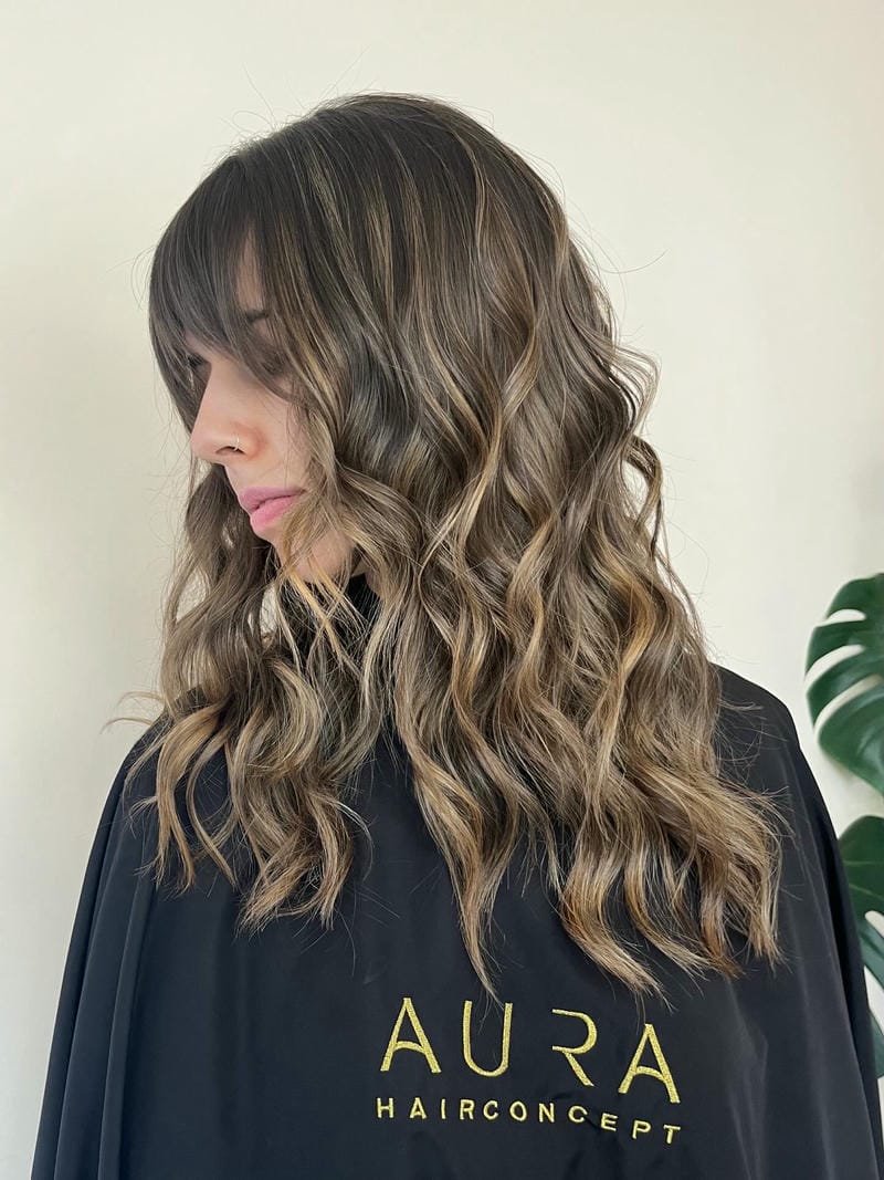 balayage blonde beige