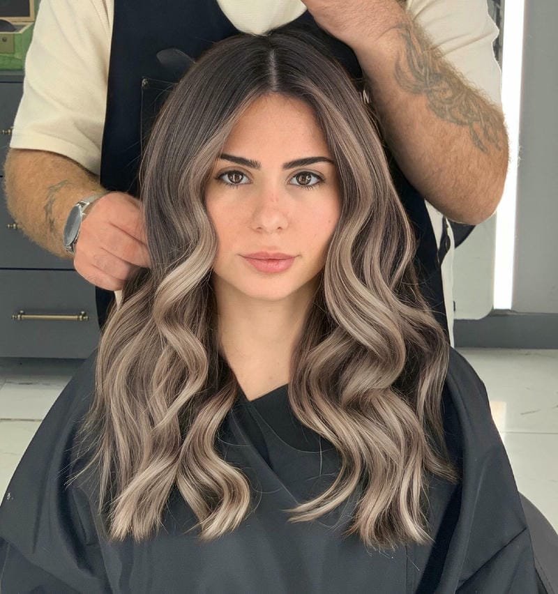 balayage cappuccino