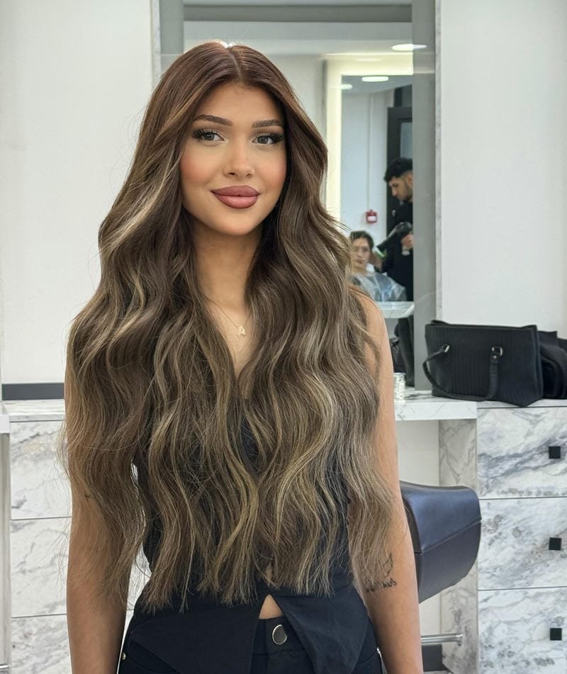 balayage gris
