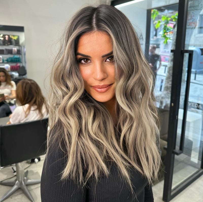 balayage kupferblond