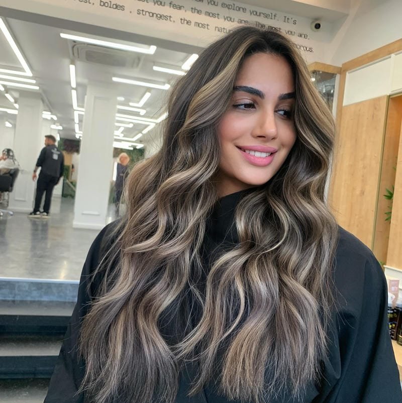 balayage multicolor