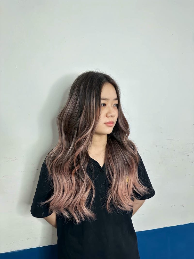 balayage rotblond
