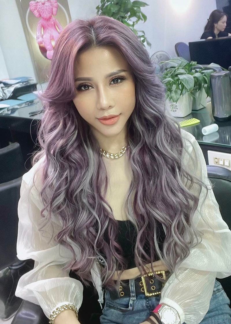 balayage tím