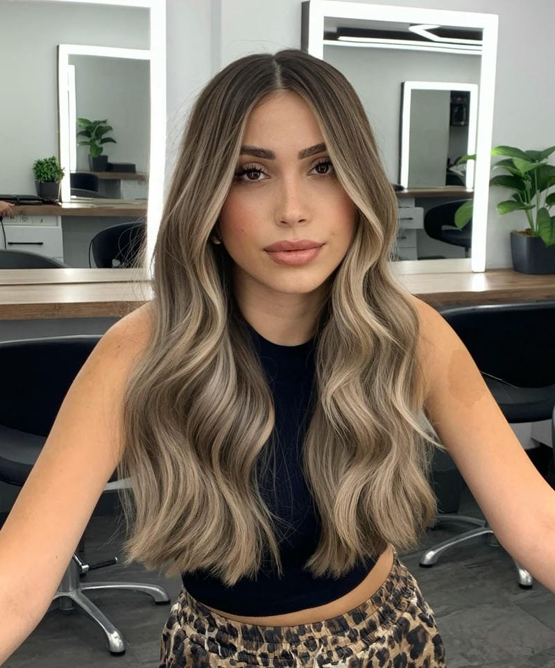 balayage trà sữa