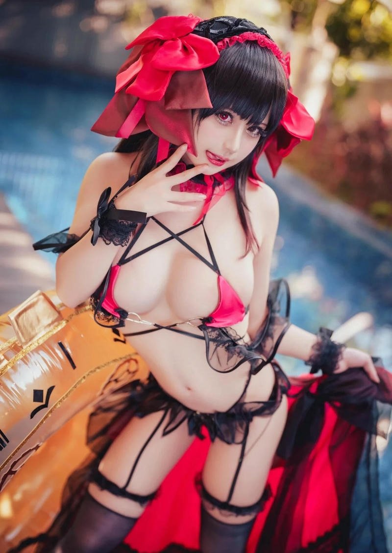 cosplay kurumi khoe ngực khủng