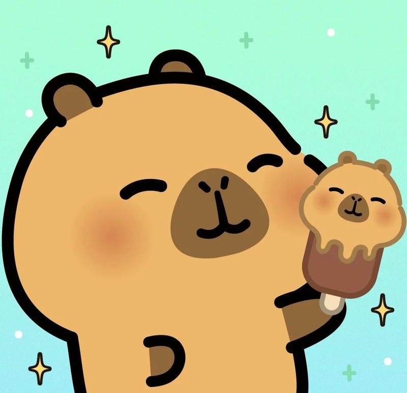 hình ảnh capybara cute chibi