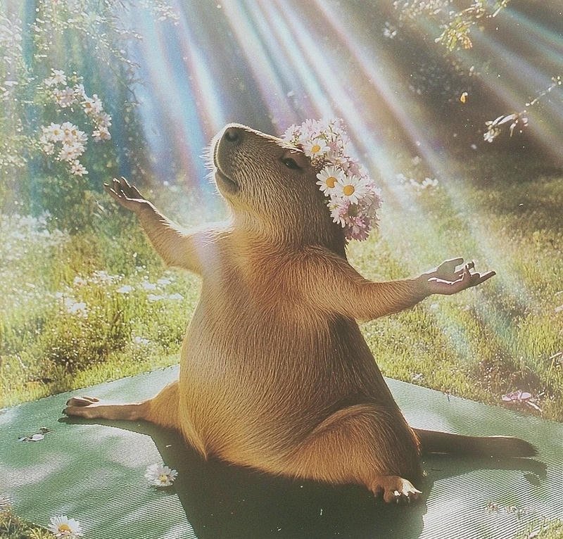 hình ảnh capybara cute gấu bôn