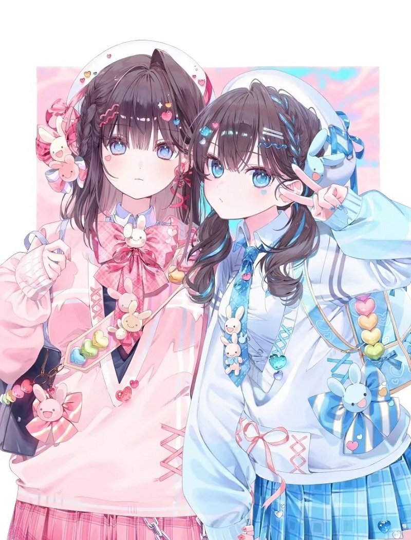 hình nền cute anime nữ