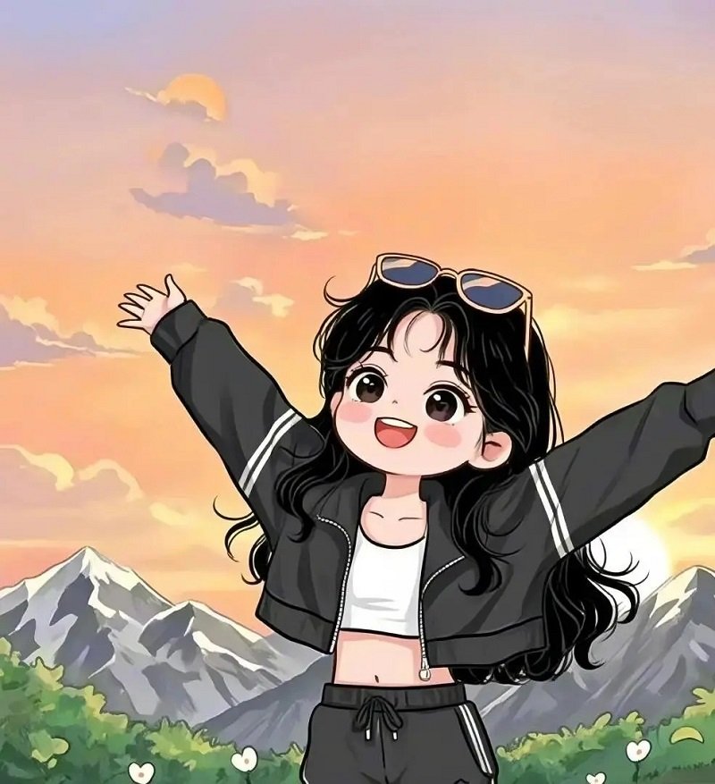 hình nền cute nữ chibi
