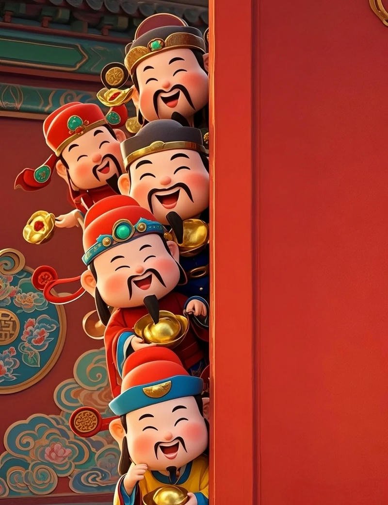 hình nền thần tài may mắn