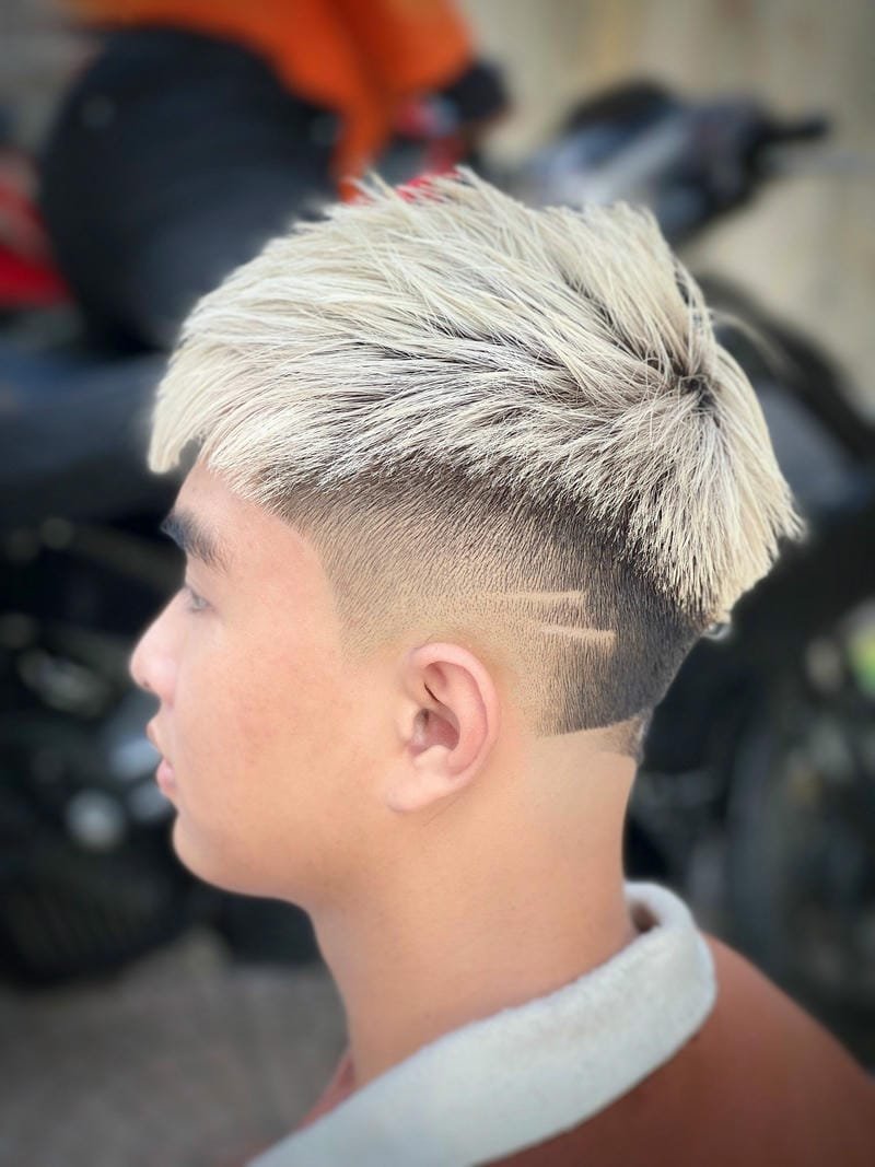 kiểu layer bung nam nhuộm