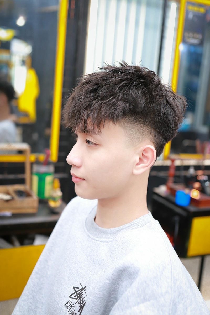 kiểu layer bung nam xù