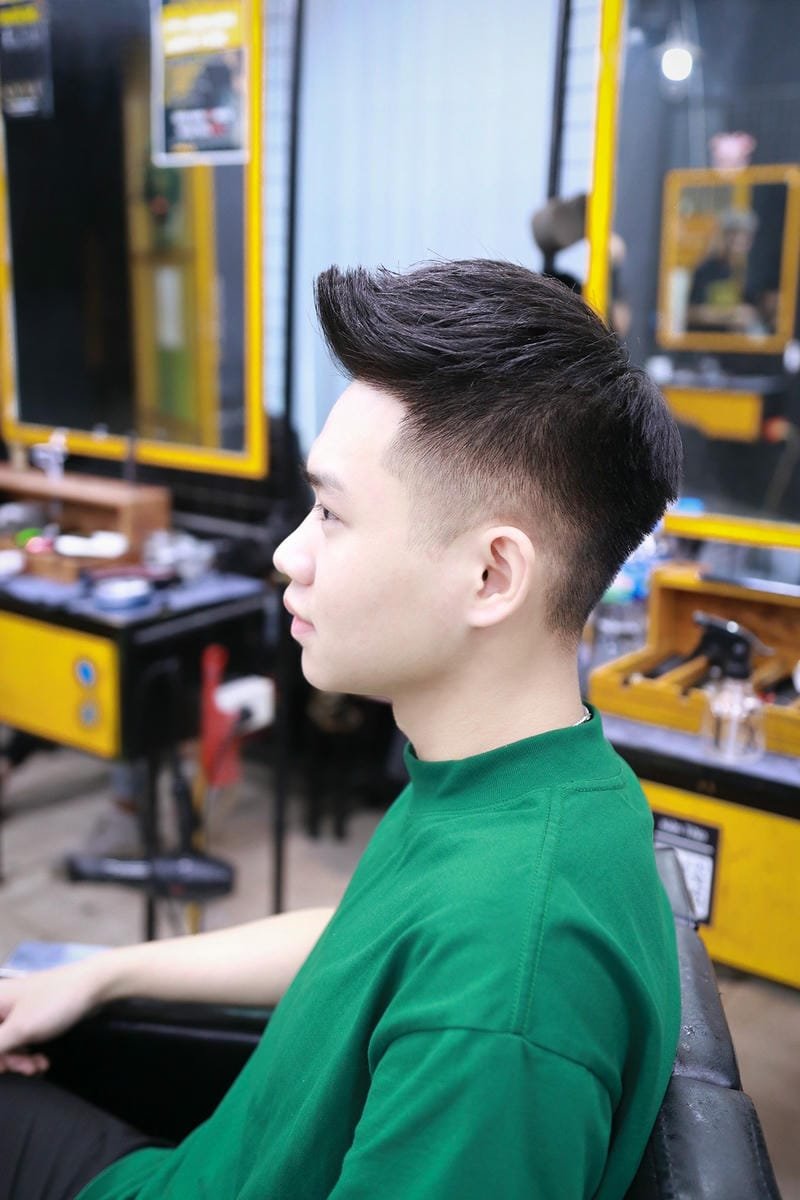 kiểu tóc short quiff không vuốt