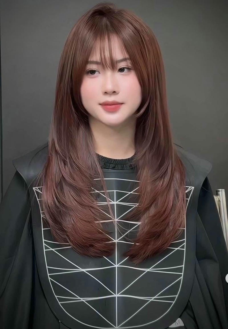 layer bung nhuộm nâu