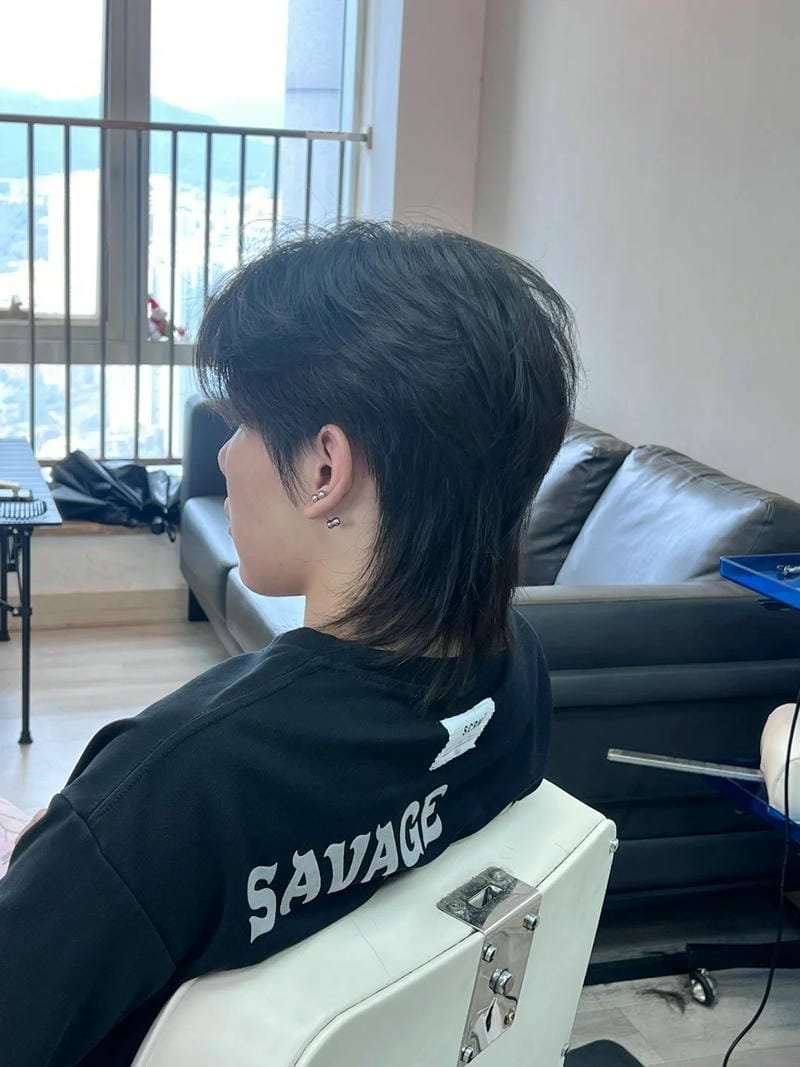 layer mullet nam ngắn
