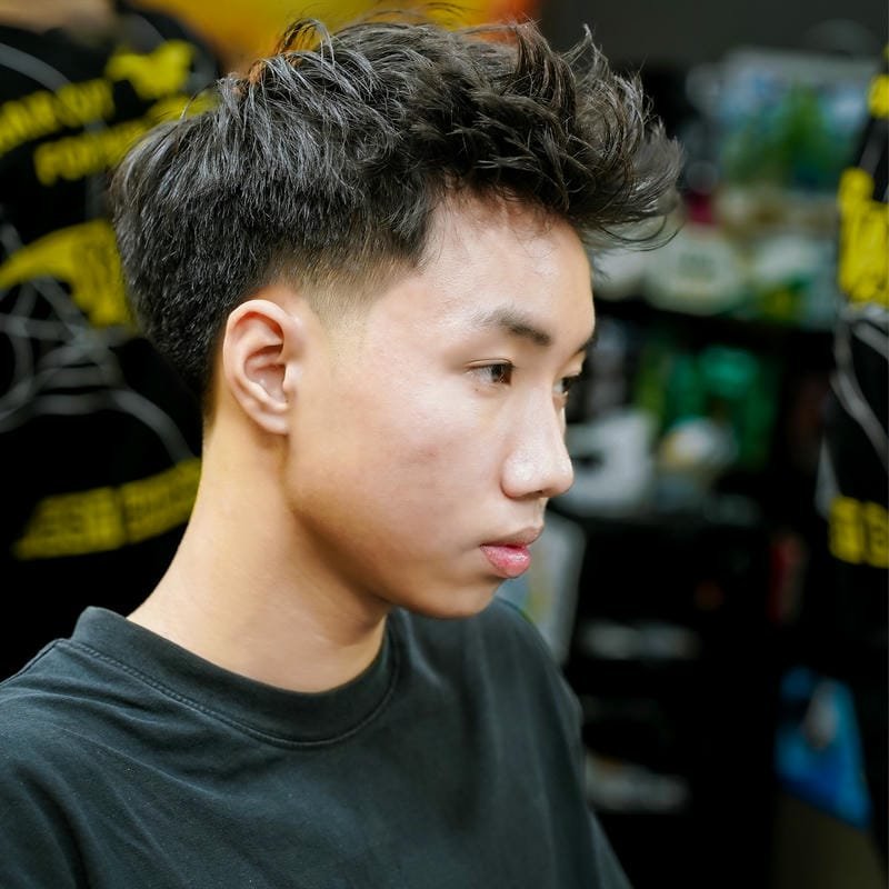 mẫu tóc short quiff