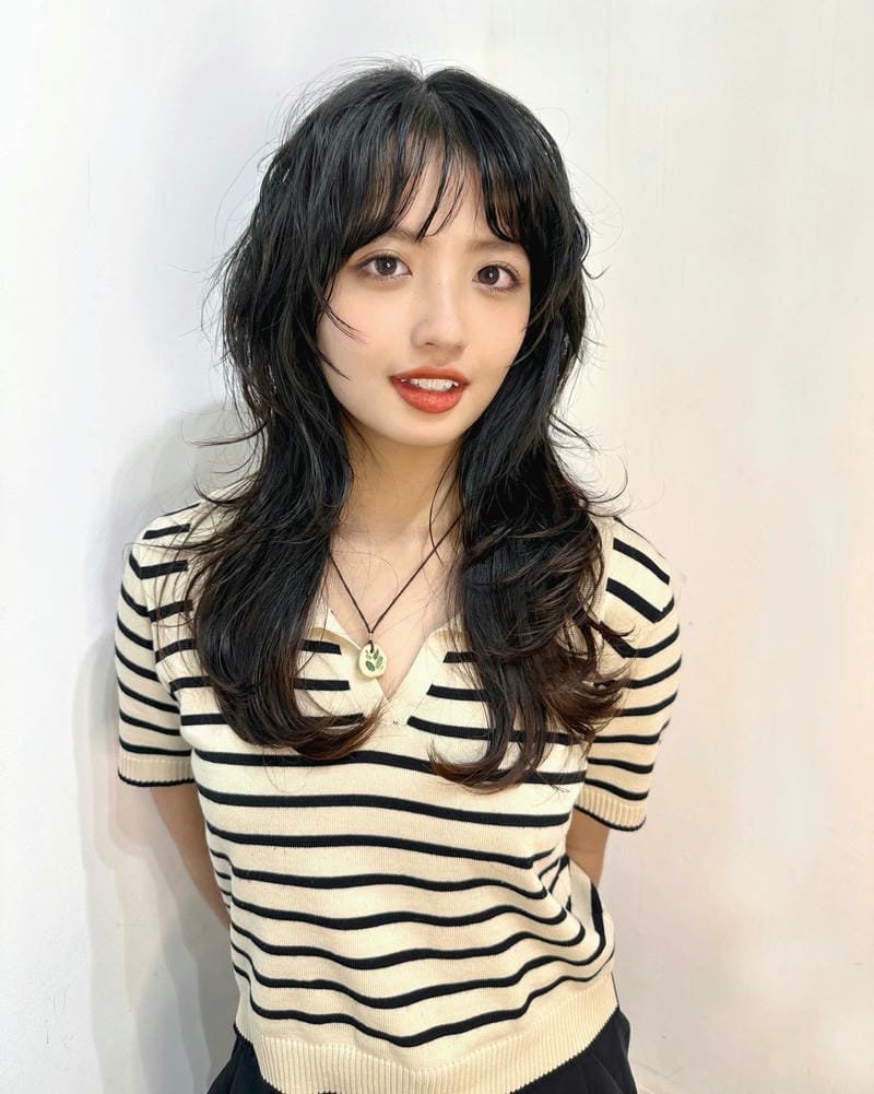 mullet dài cho nữ