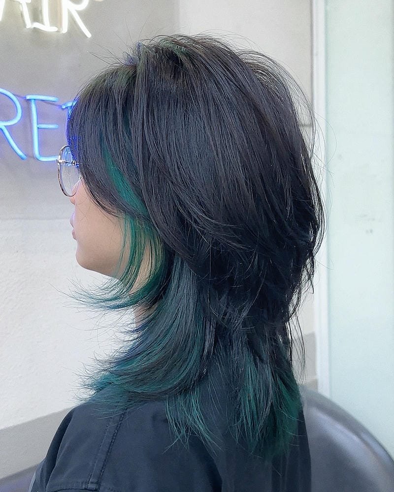 mullet layer nữ dài