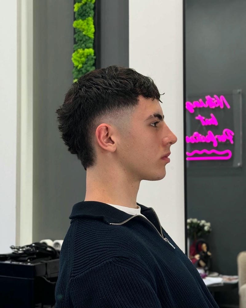 mullet nam ngắn