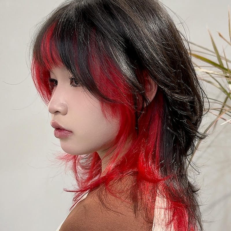 mullet ngắn nữ