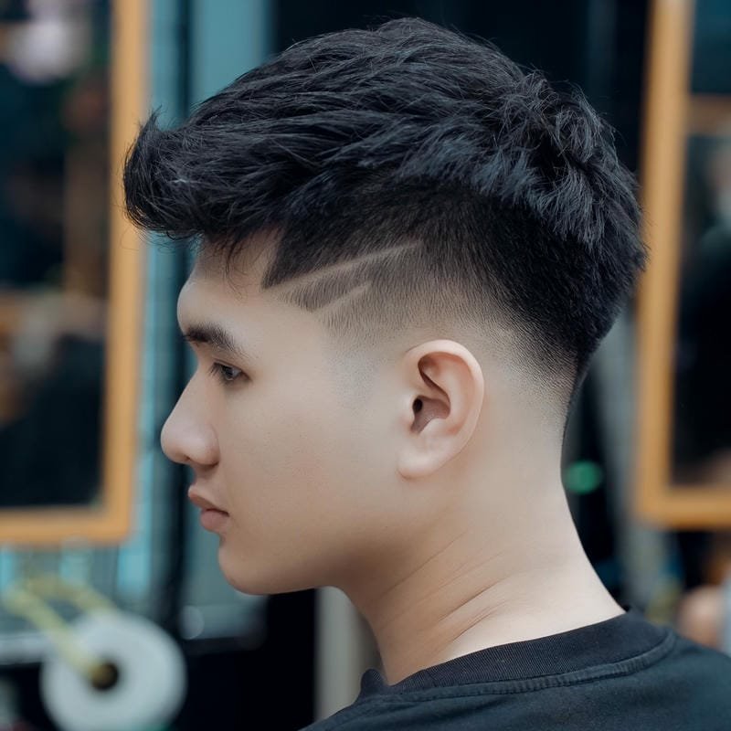 short quiff ngắn