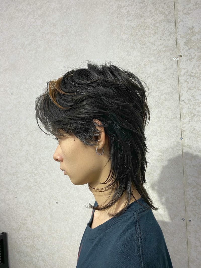 tóc layer mullet ngắn nam