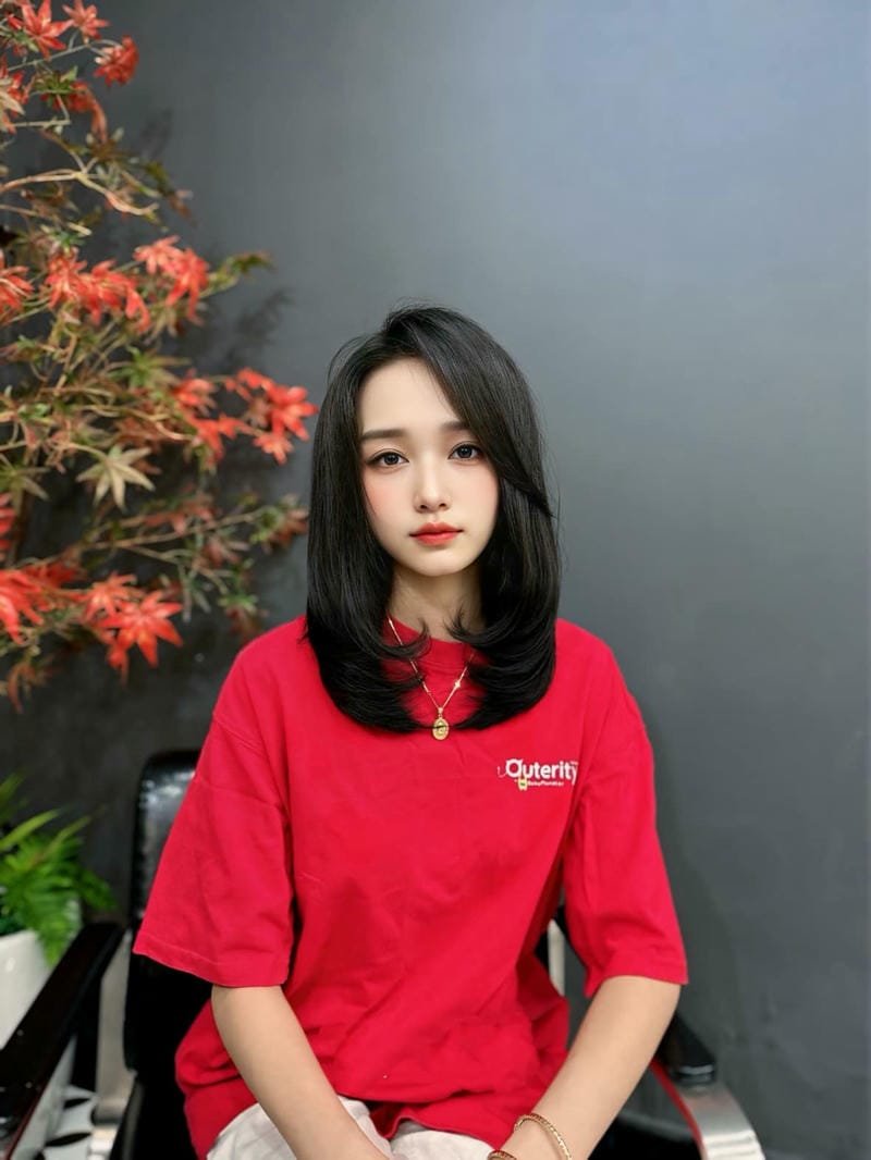 tóc layer mullet nữ ngắn