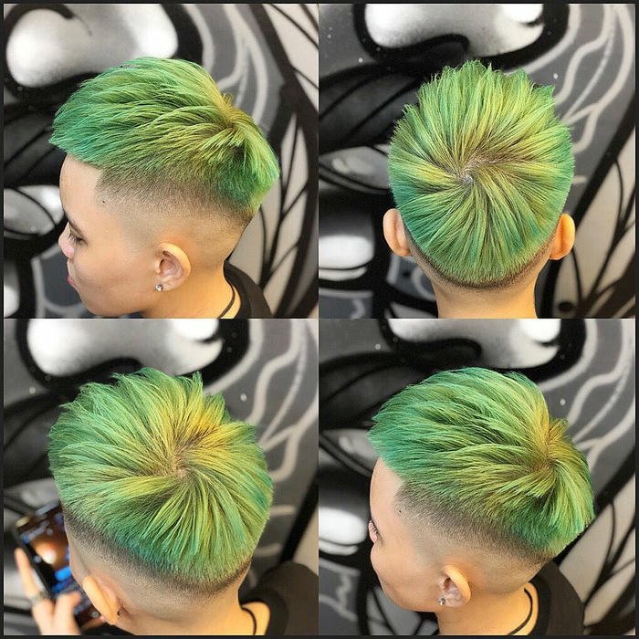 tóc mohican nam ngắn