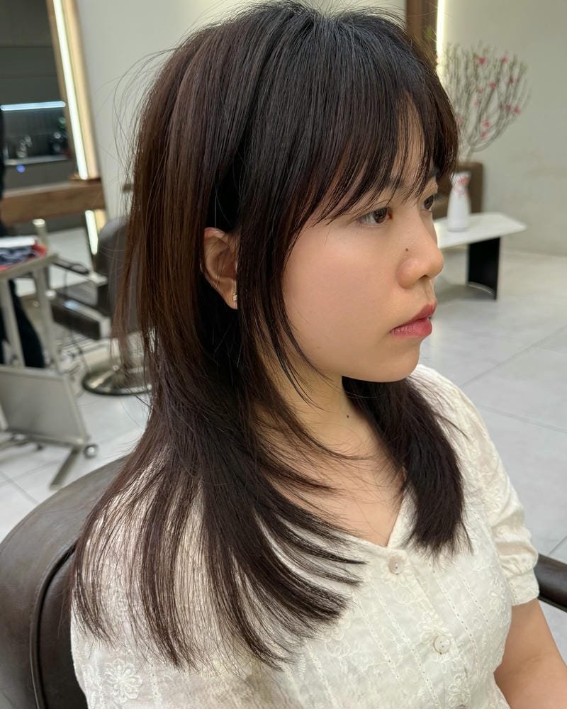 tóc mullet layer nữ dài
